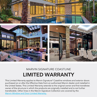 Marvin Signature Coastline Limited Warranty