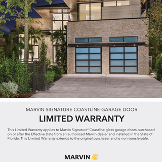 Marvin Signature Coastline Garage Door Warranty